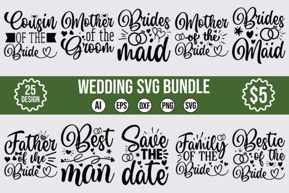 Download Wedding SVG Designs Bundle - Wedding svg designs Collection