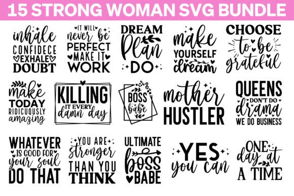 Download Strong Women SVG Bundle - Strong women svg Collection