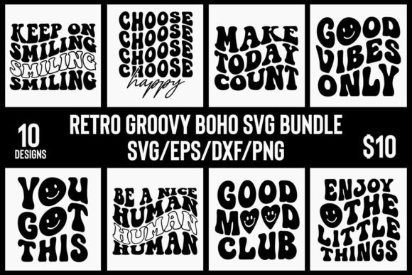 Download Retro Groovy Boho Svg Bundle Vol 1 - Boho svg bundle Collection
