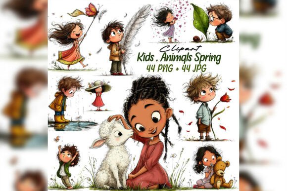 Download Whimsical Kids Nature Clipart Set - Whimsical Collection