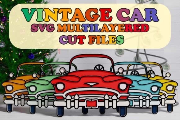 Download 3D Vintage Car SVG Multilayered Cut File - Vintage car svg Collection