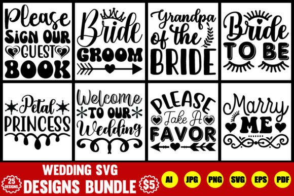 Download Wedding SVG Designs Bundle - Wedding svg designs Collection